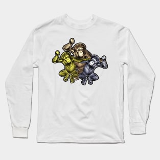 World of Activist Monkeys Long Sleeve T-Shirt